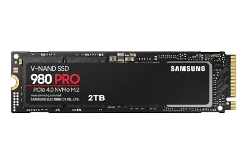 Samsung 980 Pro 2TB SSD NVMe Velocidade de leitura 7000 MB/s Multicolor
