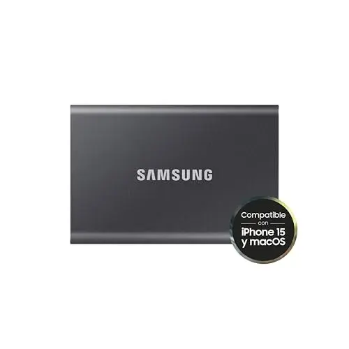 Samsung T7 SSD 4TB Velocidade 1050MB/s cinza