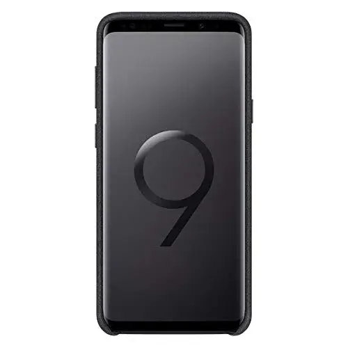 Samsung Galaxy S9+ Alcântara Preto Silicone