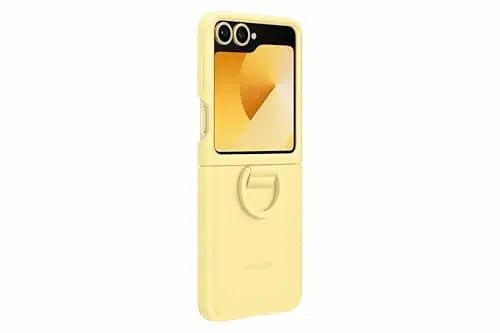 Samsung Galaxy Z Flip6 Amarelo Silicone com Anel