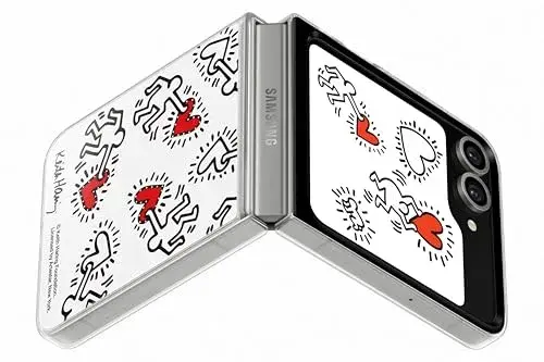 Samsung Galaxy Z Flip6 White Card Wallpaper Capinha Personalizável