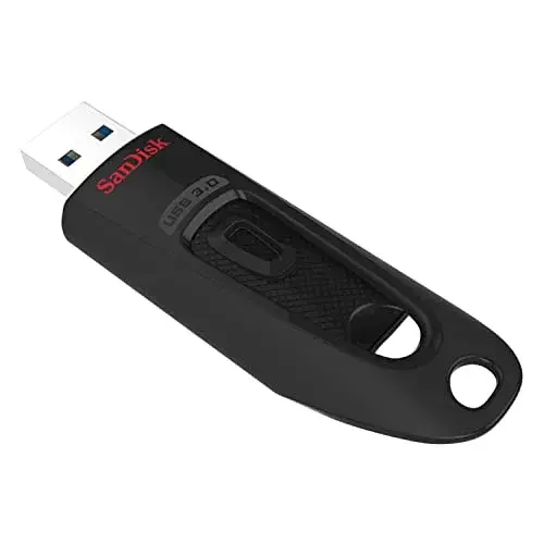 SanDisk Ultra 128GB USB 3.0 Preto Slide