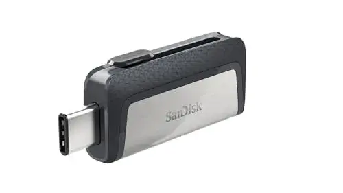 SanDisk Ultra Dual USB 128GB Preto, Prateado USB Tipo-C
