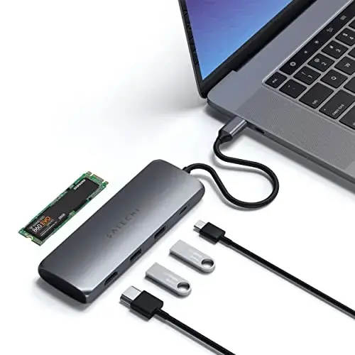 Satechi Adaptador Multiporta Híbrido USB-C 4 em 1