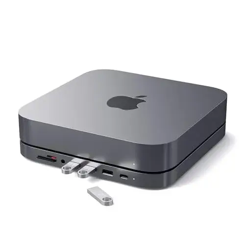 Satechi Aluminum Stand & Hub para Mac Mini Tipo-C 6 portas