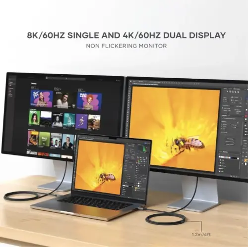 Satechi Pro Cabo USB-C para USB-C 1,2m Thunderbolt 4