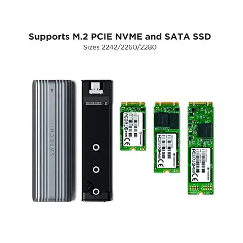 Satechi ST-UCNSEM Compartimento SSD M.2 4TB Cinzento