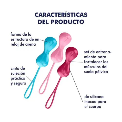 Satisfyer Bolas de Orgasmo Musculatura Fina 3pcs