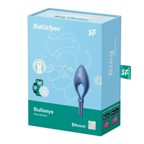 Satisfyer Bullseye Anel Vibrador Azul