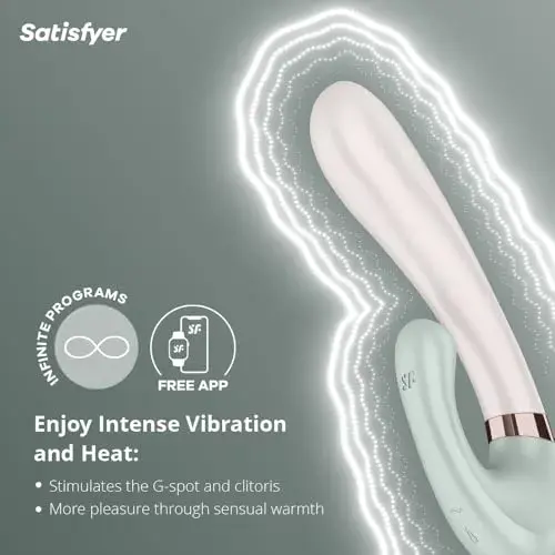 Satisfyer D-231271 Vibrador Onda de Calor Silicone Branco