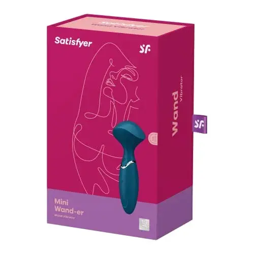 Satisfyer Mini Wand-Er Recarregável Silicone Azul