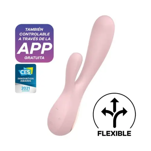 Satisfyer Mono Flex Vibrador Curvo Silicona Malva