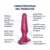 Satisfyer Plug Anal Silicone Vermelho Vibrador Controlável