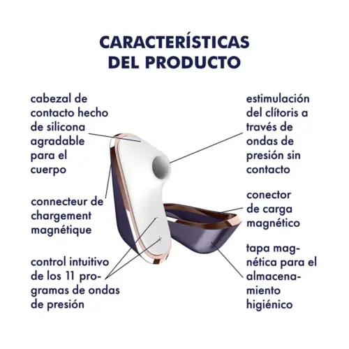 Satisfyer Pro Traveler Vibrador Pressão Silicone Waterproof