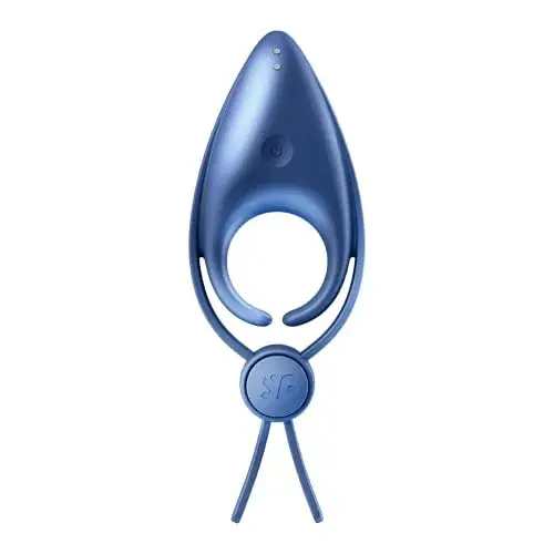 Satisfyer Sniper Ring Vibrador Ajustável Silicone Azul