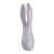 Satisfyer Threesome 2 Vibrador Recarregável Impermeável Silicone Violeta