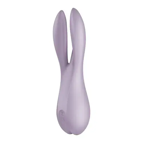 Satisfyer Threesome 2 Vibrador Recarregável Impermeável Silicone Violeta