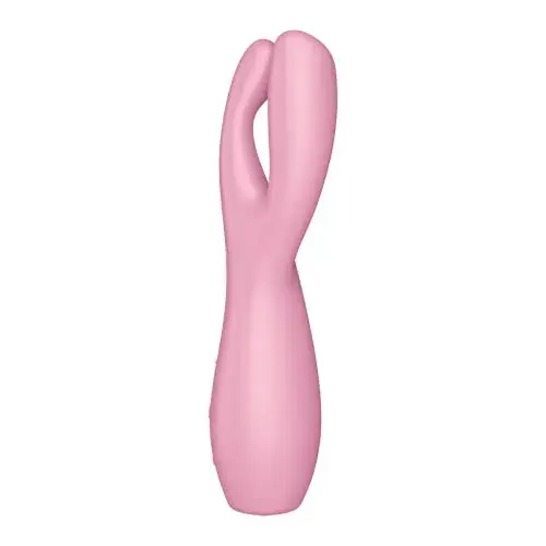 Satisfyer Threesome 3 Layon Vibrador 12 Vibrações Silicone Rosa