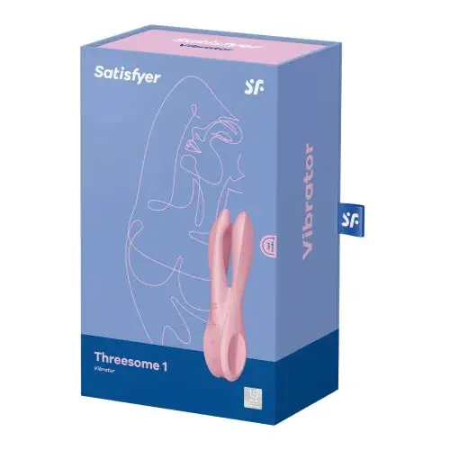 Satisfyer Threesome Vibrador 12 Vibrações Silicone Rosa