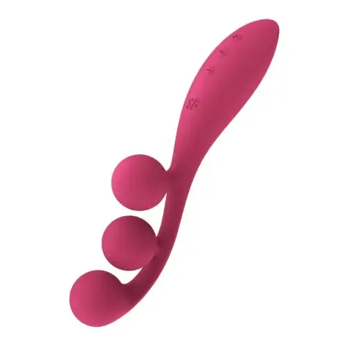 Satisfyer Tri Ball 1 Vibrador Multi Silicone Vermelho