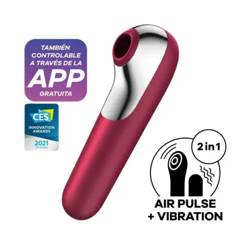 Satisfyer Vibrador Dual Love App Bluetooth Vermelho