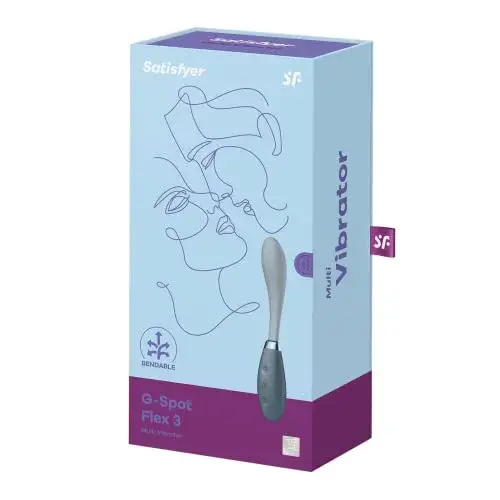 Satisfyer Vibrator G-Spot Flex 3 Multi Vibrador Cinza