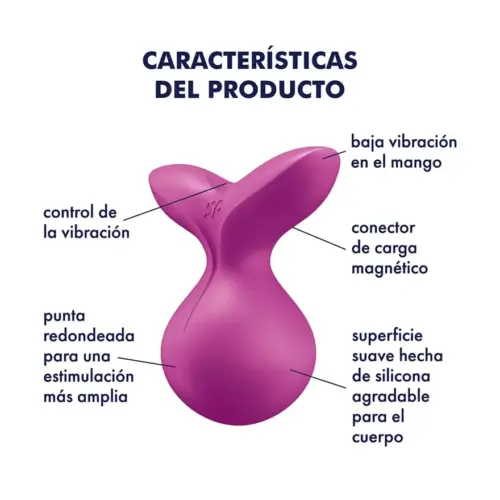 Satisfyer Viva La Vulva 3 Lay-on de silicone violeta