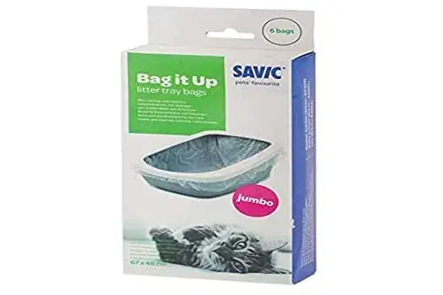 Savic Sacos WC Gato Jumbo 55x43cm Lavável Com Fecho