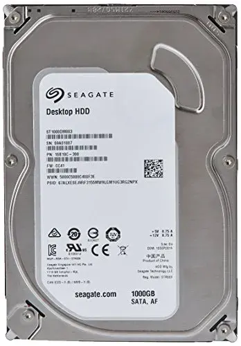 Seagate ST1000DM010 1TB HDD 7200rpm