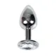 Secret Play Plug Anal Alumínio 7,5cm Transparente Estimulador