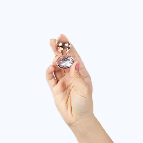 Secret Play Plug Anal Metal Rose Gold S