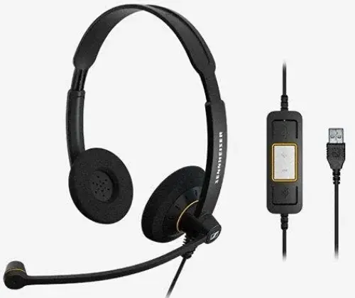 Sennheiser Impact SC 60 auscultador com microfone preto 2,1 m