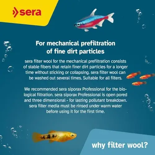 Sera Filtro Lã Filtrante 250g