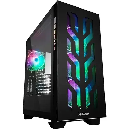 Sharkoon Elite Shak CA300T Torre ATX Preto RGB