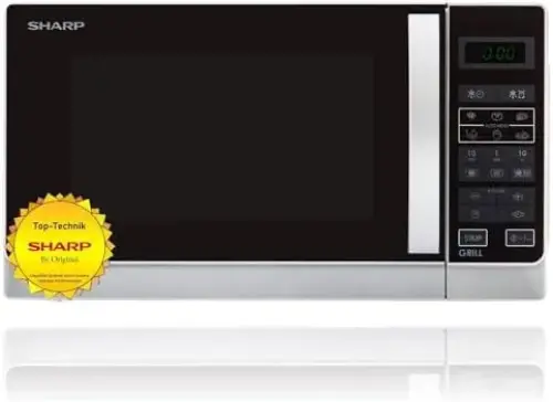 Sharp R-642IN W 800 W com Grill Preto