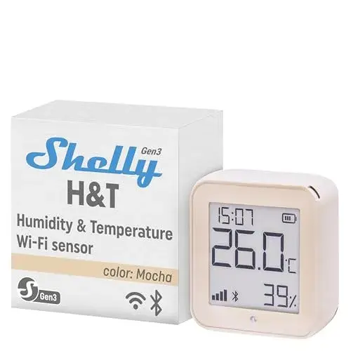 Shelly H&T Gen3 Sensor de Temperatura e Humidade