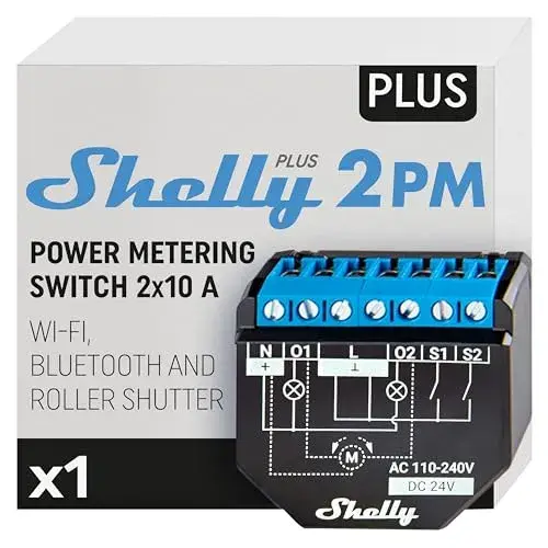Shelly Interruptor 16A Dual Automação de Eletrodomésticos