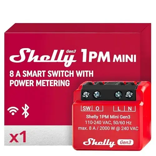 Shelly Interruptor Controlador Wi-Fi 8A