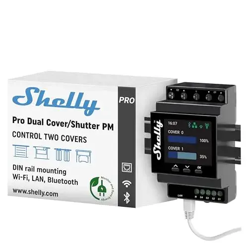 Shelly Interruptor de Relé 16A para Automação de Persiana