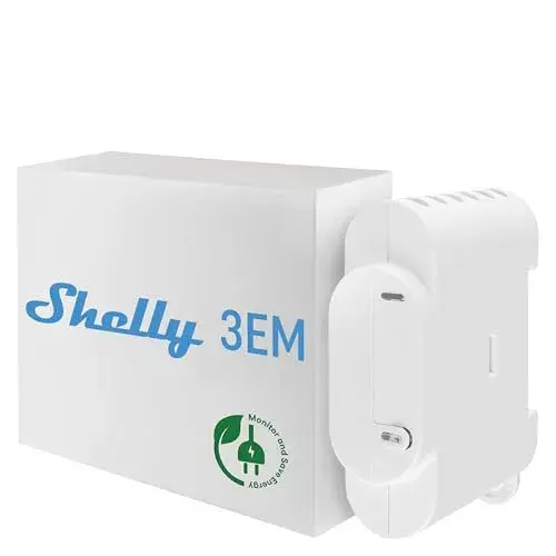 Shelly Medidor Inteligente 3EM WiFi 3 Fases Controle até 3 x 120A
