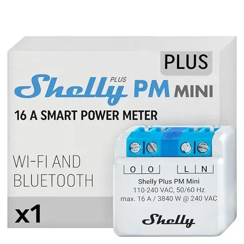 Shelly Monitor de Energia Compacto