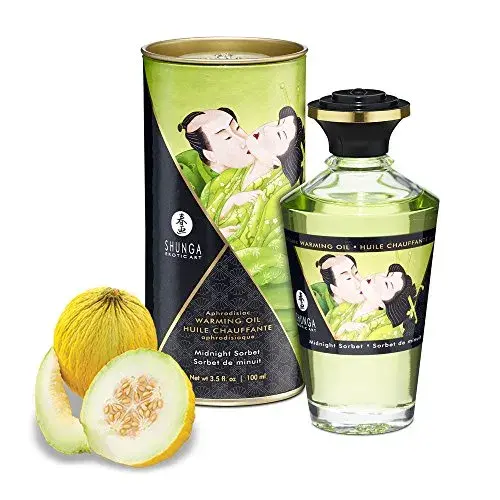 Shunga Linha Midnight Sorbet Óleo Massagem Afrodisíaco 100ml