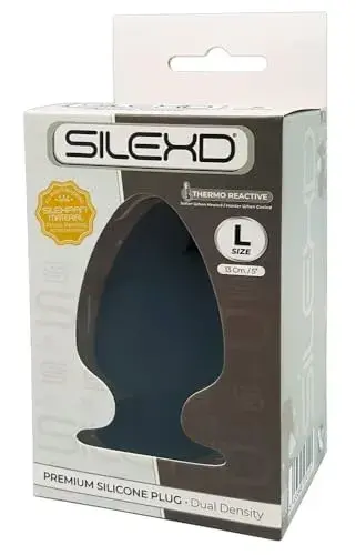 Silexd Plug Anal Dual Density Tamanho L Preto