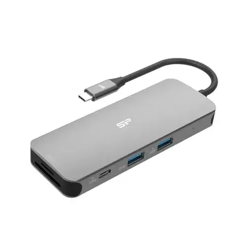 Silicon Power SSD 300GB USB Type C Docking Station 8 em 1