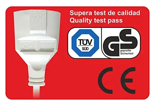 Silver Electronics S0424903 5M Cabo Alongador Schuko Branco