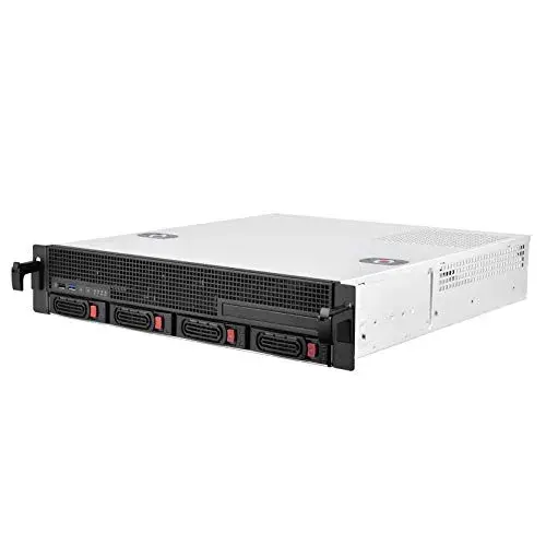 SilverStone SST-RM21-304 Caixa de PC Rack Preto 2U com suporte para SAS/SATA e ventoinhas PWM