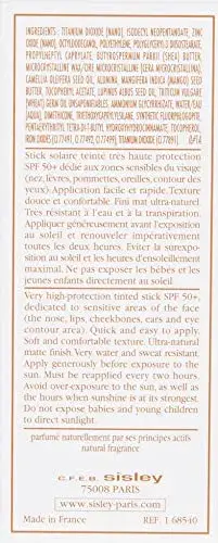 Sisley Protetor Solar SPF50+ Teinté Stick Aplicação