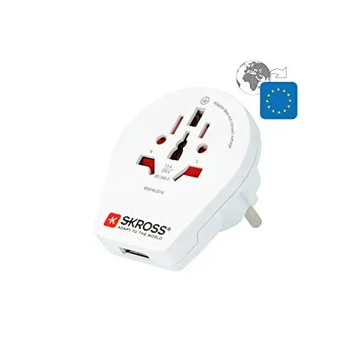 Skross Adaptador Universal Europa + USB Tipo F 4000W