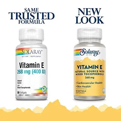 Solaray Vitamina E 400ui Cápsulas Saúde