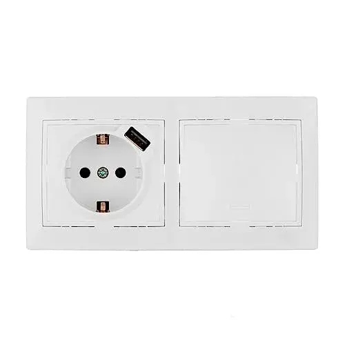 Solera Interruptor com USB Diversos Neutro